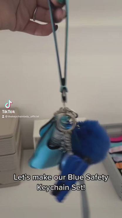 Safety Keychain Set - Blue