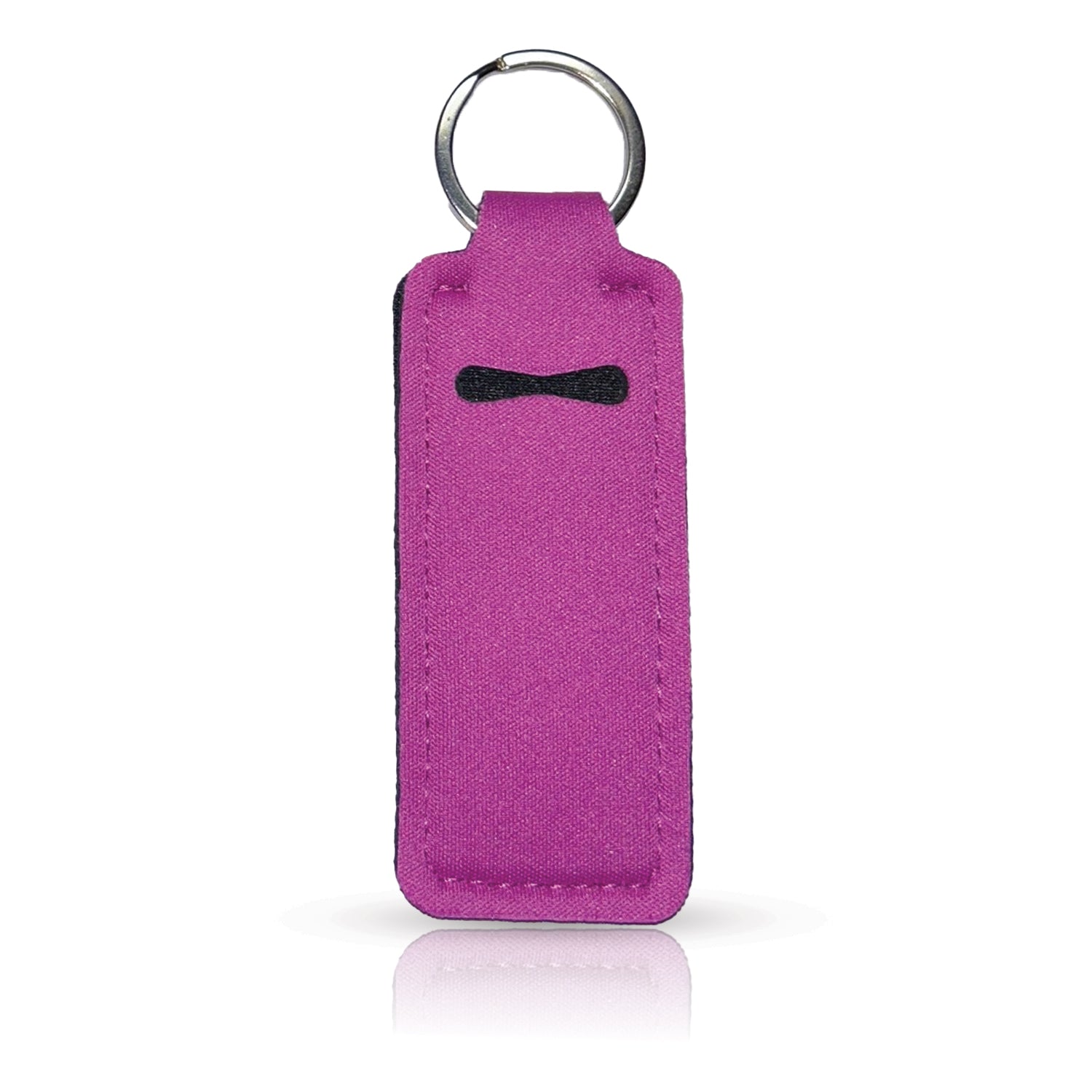 Purple Straight Lip Balm Holder Keychain