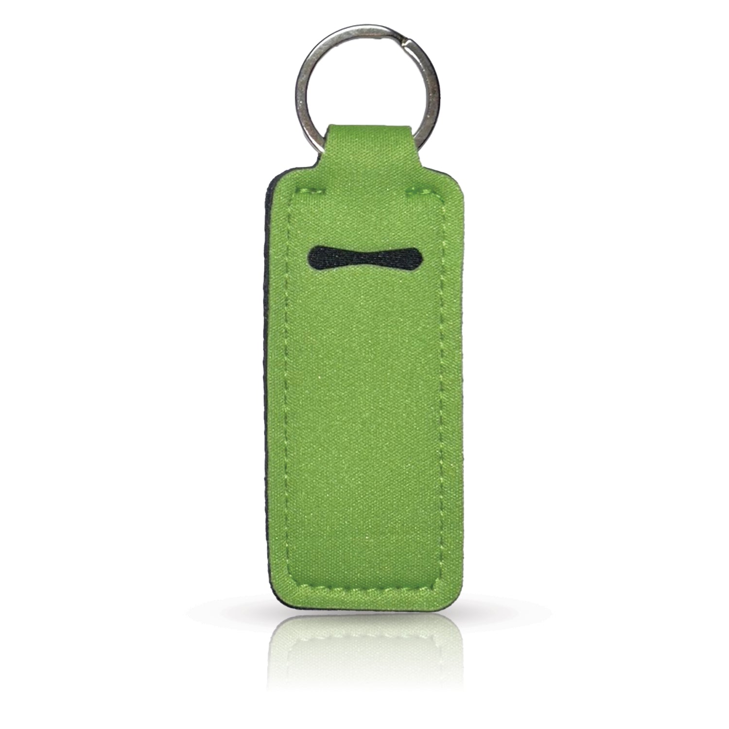 Green Straight Lip Balm Holder Keychain